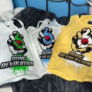 3 pack old school bang energy tank tops (all 3 included)